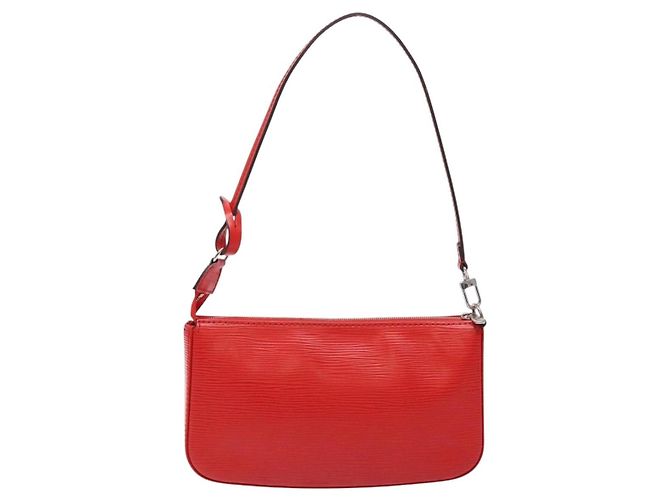LOUIS VUITTON Pochette Accessori Epi Rossa M52947 LV Auth 141595V Rosso - vista 2