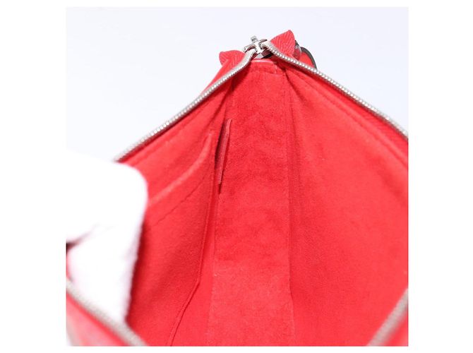 LOUIS VUITTON Pochette Accessori Epi Rossa M52947 LV Auth 141595V Rosso - vista 20