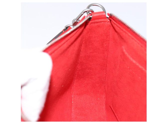 LOUIS VUITTON Pochette Accessori Epi Rossa M52947 LV Auth 141595V Rosso - vista 21