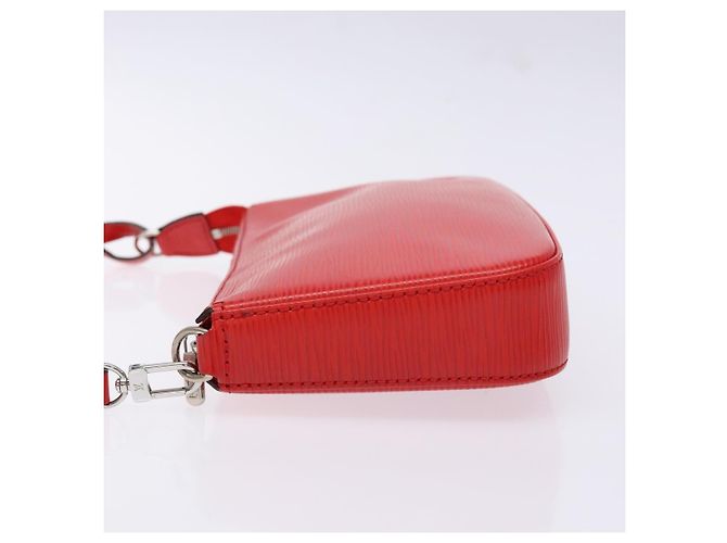 LOUIS VUITTON Pochette Accessori Epi Rossa M52947 LV Auth 141595V Rosso - vista 4