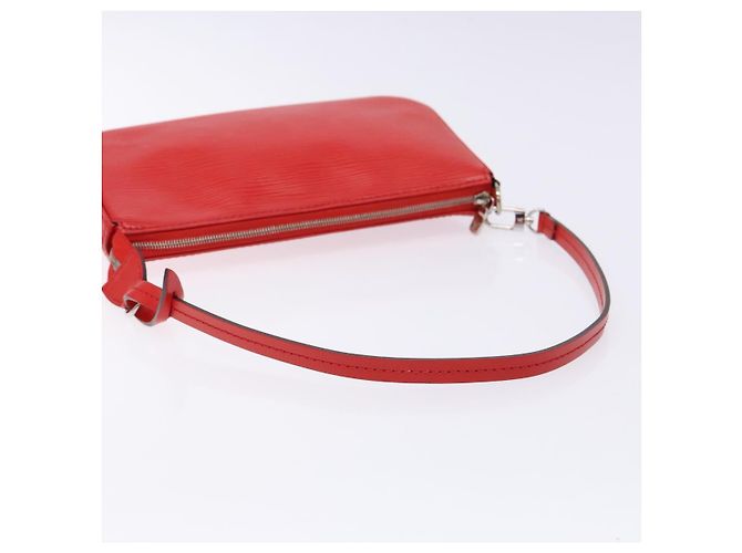 LOUIS VUITTON Pochette Accessori Epi Rossa M52947 LV Auth 141595V Rosso - vista 7