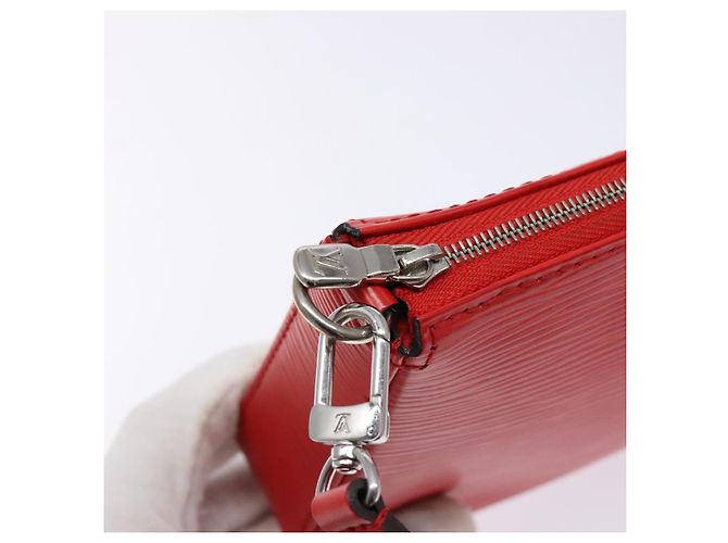 LOUIS VUITTON Pochette Accessori Epi Rossa M52947 LV Auth 141595V Rosso - vista 9