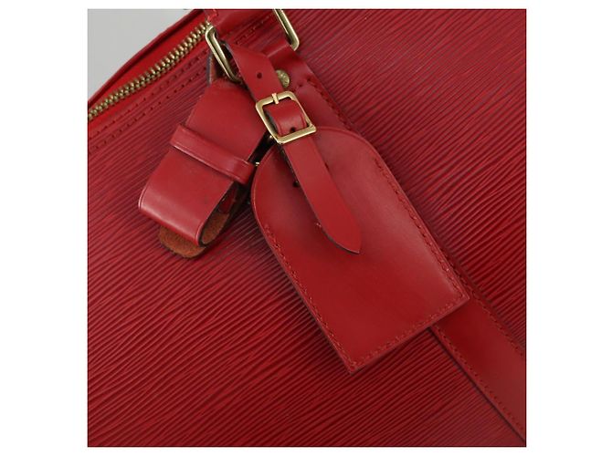 LOUIS VUITTON Epi Keepall 50 Borsa Boston Rossa M42967 LV Auth 155329V Rosso - vista 18