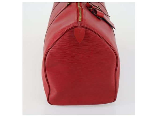 LOUIS VUITTON Epi Keepall 50 Borsa Boston Rossa M42967 LV Auth 155329V Rosso - vista 4