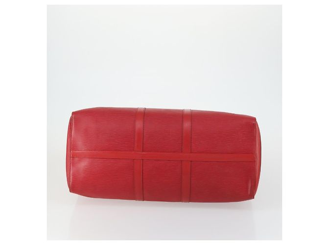 LOUIS VUITTON Epi Keepall 50 Borsa Boston Rossa M42967 LV Auth 155329V Rosso - vista 5