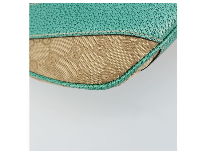 Sac à bandoulière GG Canvas Gucci Beige Argent 124357 Auth 160861V Argenté - vue 14