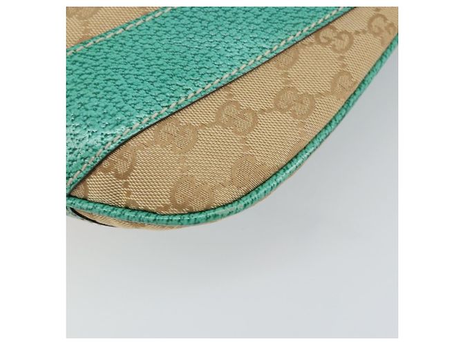 Sac à bandoulière GG Canvas Gucci Beige Argent 124357 Auth 160861V Argenté - vue 15