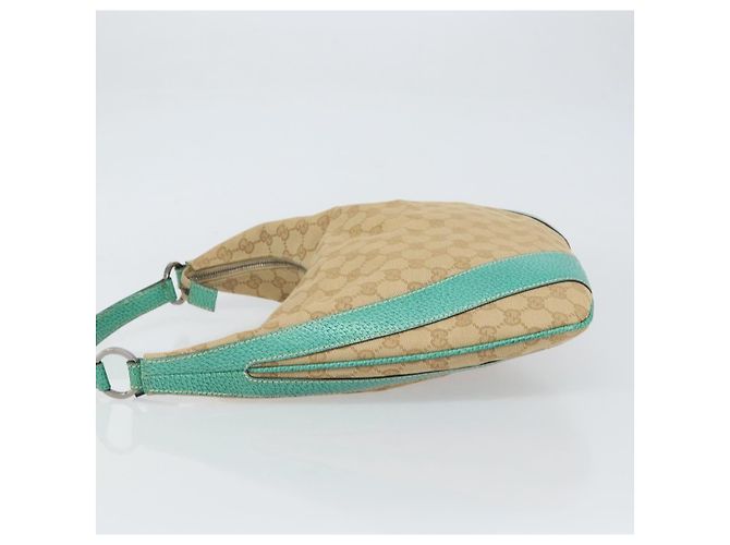Sac à bandoulière GG Canvas Gucci Beige Argent 124357 Auth 160861V Argenté - vue 4