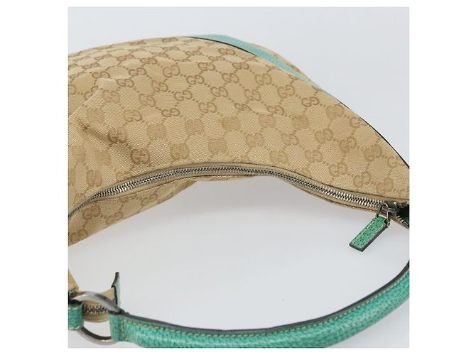 Sac à bandoulière GG Canvas Gucci Beige Argent 124357 Auth 160861V Argenté - vue 6
