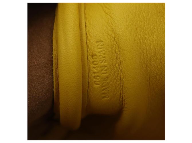 Borsa LOEWE in pelle 2 in 1 Gialla Argento Auth ka1544V Giallo - vista 12