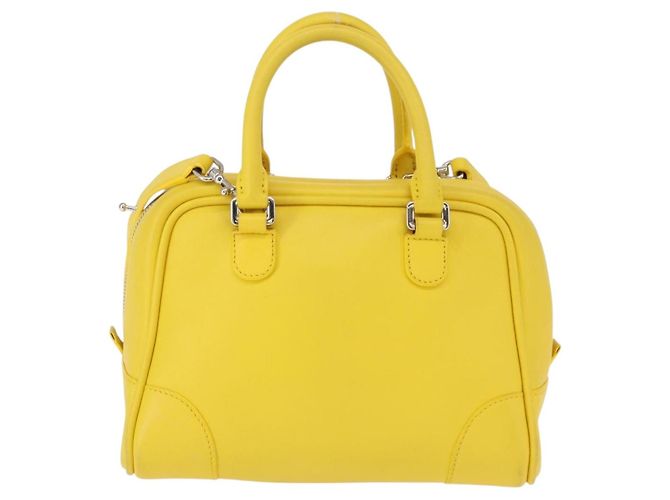 Borsa LOEWE in pelle 2 in 1 Gialla Argento Auth ka1544V Giallo - vista 2