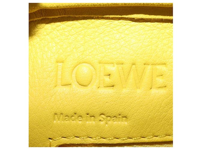 Borsa LOEWE in pelle 2 in 1 Gialla Argento Auth ka1544V Giallo - vista 20