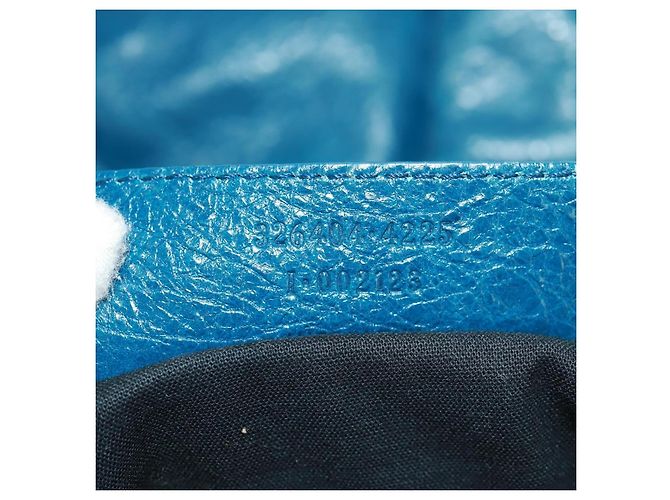Zaino in pelle Balenciaga blu argento 326404 Auth 165396V - vista 11