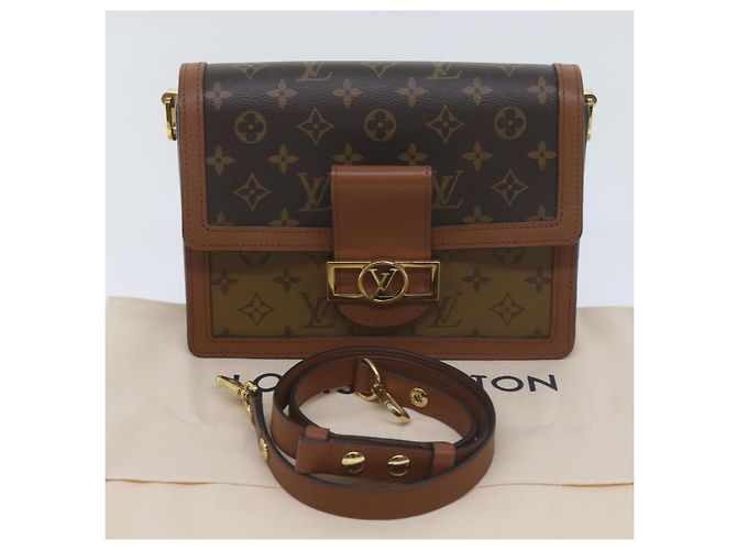 LOUIS VUITTON Borsa a Spalla Monogram Reverse Dauphine MM M44391 LV Auth 60072M Monogramma - vista 12