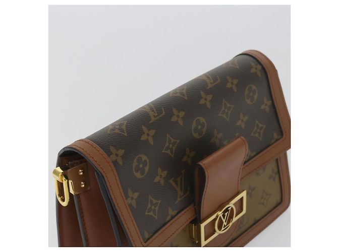LOUIS VUITTON Borsa a Spalla Monogram Reverse Dauphine MM M44391 LV Auth 60072M Monogramma - vista 6