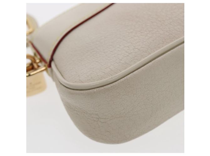 LOUIS VUITTON Clutch Suhari Lockit in Pelle Bianca M95629 LV Auth 94716V Bianco - vista 15