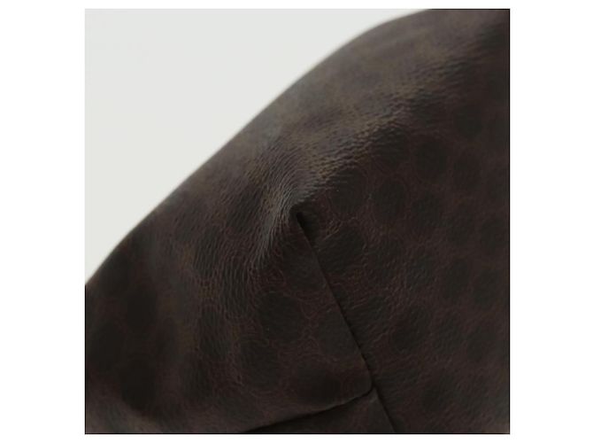 Céline Borsa a mano in tela Macadam CELINE in pelle PVC dorata marrone Auth 95581A D'oro - vista 15