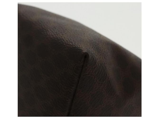 Céline Borsa a mano in tela Macadam CELINE in pelle PVC dorata marrone Auth 95581A D'oro - vista 16