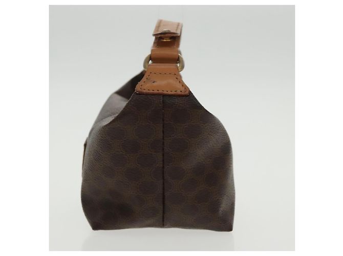 Céline Borsa a mano in tela Macadam CELINE in pelle PVC dorata marrone Auth 95581A D'oro - vista 3