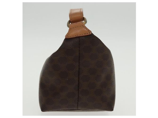Céline Borsa a mano in tela Macadam CELINE in pelle PVC dorata marrone Auth 95581A D'oro - vista 4