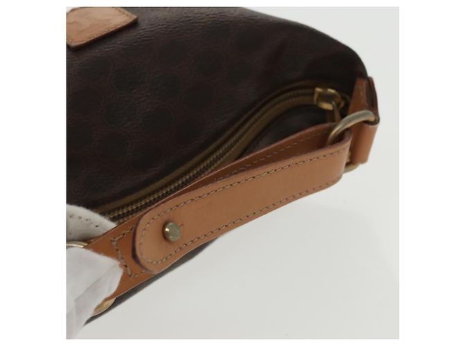 Céline Borsa a mano in tela Macadam CELINE in pelle PVC dorata marrone Auth 95581A D'oro - vista 7