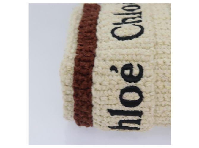 Chloé Borsa a mano Chloe in cotone 2 vie Beige Auth 89304M - vista 15