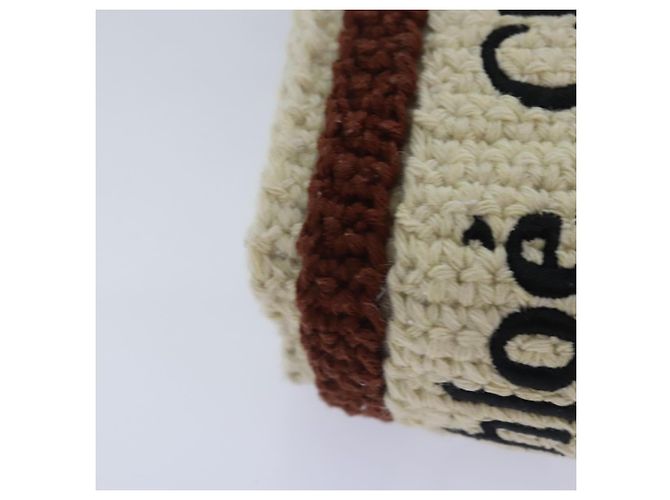 Chloé Borsa a mano Chloe in cotone 2 vie Beige Auth 89304M - vista 17