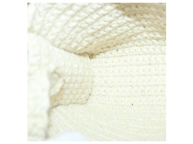 Chloé Borsa a mano Chloe in cotone 2 vie Beige Auth 89304M - vista 20