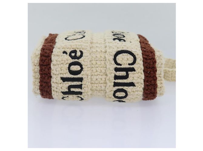 Chloé Borsa a mano Chloe in cotone 2 vie Beige Auth 89304M - vista 5