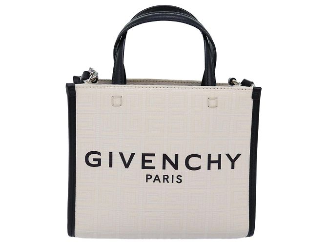 Borsa a mano GIVENCHY in tela 2way bianca Auth 73396V Bianco - vista 13