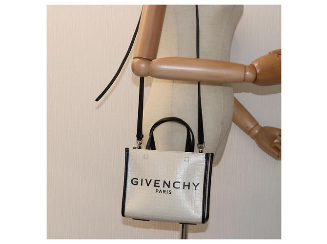 Borsa a mano GIVENCHY in tela 2way bianca Auth 73396V Bianco - vista 23