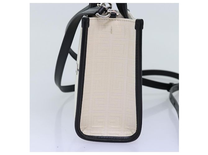 Borsa a mano GIVENCHY in tela 2way bianca Auth 73396V Bianco - vista 4