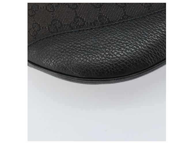 Borsa a Spalla GG Canvas Gucci Nera Argento 272380 Auth ka2298A Nero - vista 15