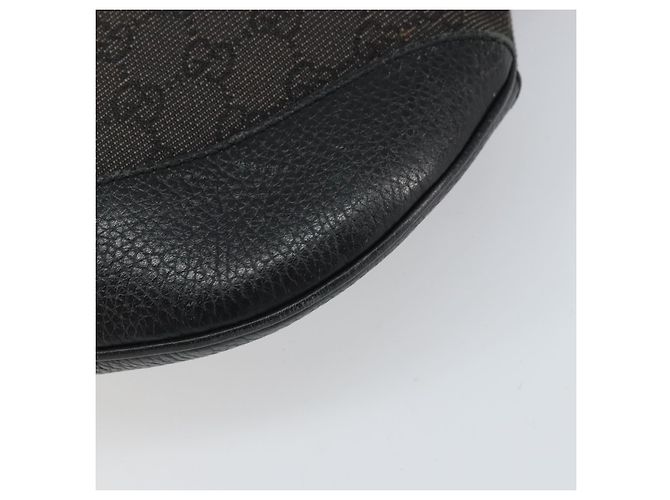 Borsa a Spalla GG Canvas Gucci Nera Argento 272380 Auth ka2298A Nero - vista 16