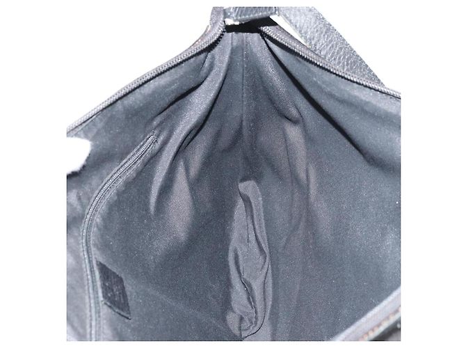Borsa a Spalla GG Canvas Gucci Nera Argento 272380 Auth ka2298A Nero - vista 18