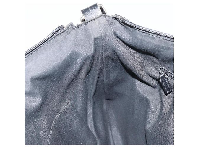 Borsa a Spalla GG Canvas Gucci Nera Argento 272380 Auth ka2298A Nero - vista 19