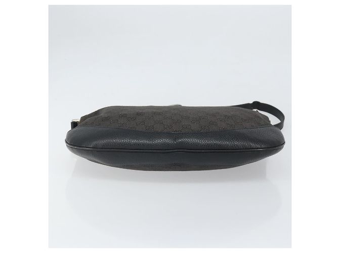 Borsa a Spalla GG Canvas Gucci Nera Argento 272380 Auth ka2298A Nero - vista 5
