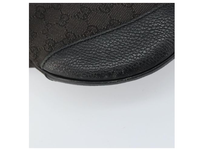 Borsa a Spalla GG Canvas Gucci Nera Argento 272380 Auth ka2298A Nero - vista 9