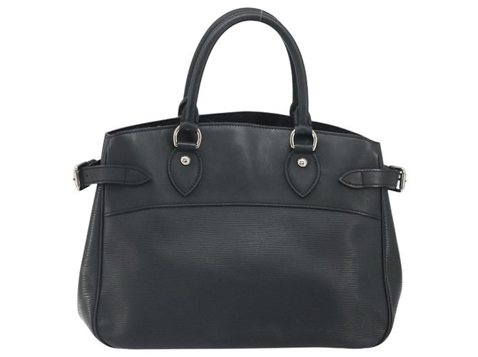 LOUIS VUITTON Borsa a Mano Epi Passy PM Nera M59262 LV Auth ka2401A Nero - vista 13