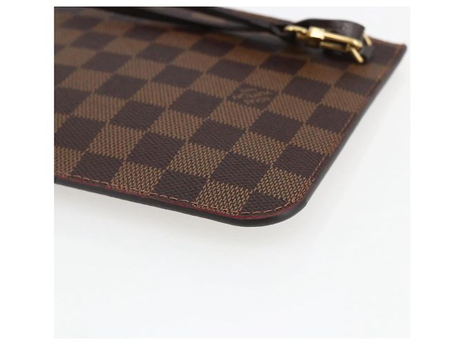 LOUIS VUITTON Damier Ebene Neverfull MM Pouch Accessory Pouch LV Auth 170900A - view 15