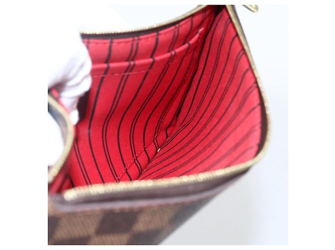 LOUIS VUITTON Damier Ebene Neverfull MM Pouch Accessory Pouch LV Auth 170900A - view 18