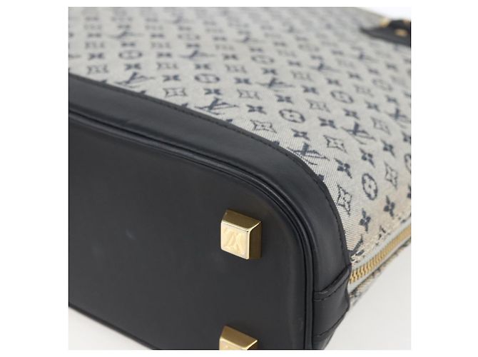 LOUIS VUITTON Mini Alma Haut Borsa a Mano Monogramma Blu M92202 LV Auth ep13315A - vista 10