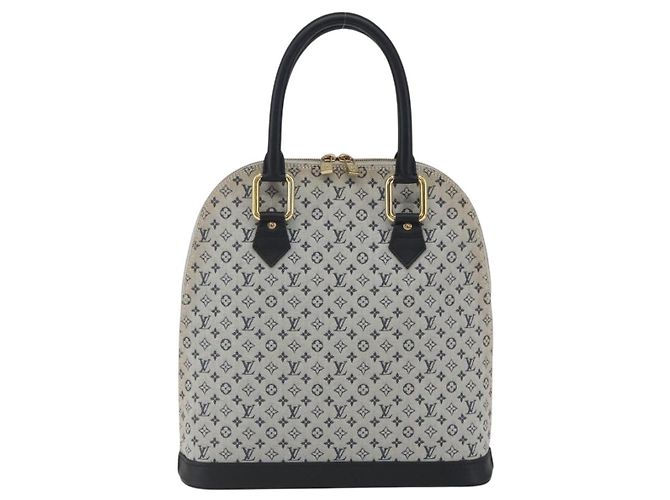 LOUIS VUITTON Mini Alma Haut Borsa a Mano Monogramma Blu M92202 LV Auth ep13315A - vista 3