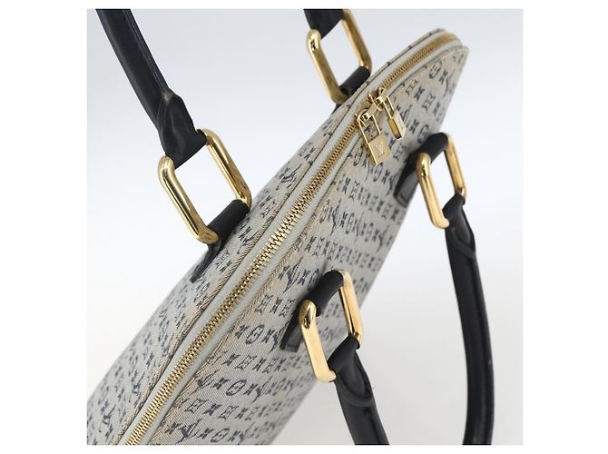 LOUIS VUITTON Mini Alma Haut Borsa a Mano Monogramma Blu M92202 LV Auth ep13315A - vista 6