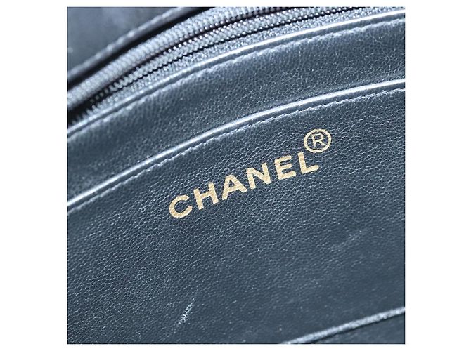 CHANEL Borsa a Spalla Diana Matelassé Catena Patent Nero Oro CC Auth 103804A D'oro - vista 18