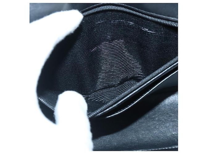 CHANEL Borsa a Spalla Diana Matelassé Catena Patent Nero Oro CC Auth 103804A D'oro - vista 22