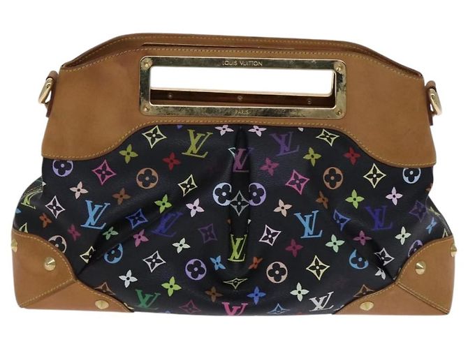LOUIS VUITTON Bolsa Judy GM 2way Monograma Multicolor Negro M40254 Auténtica LV BD1050SAV - vista 2