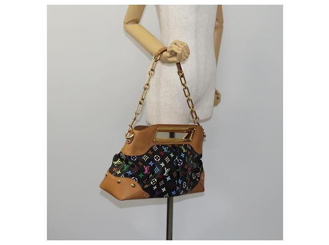 LOUIS VUITTON Bolsa Judy GM 2way Monograma Multicolor Negro M40254 Auténtica LV BD1050SAV - vista 23