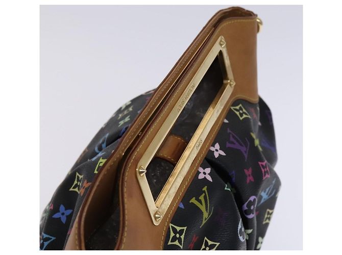 LOUIS VUITTON Bolsa Judy GM 2way Monograma Multicolor Negro M40254 Auténtica LV BD1050SAV - vista 6