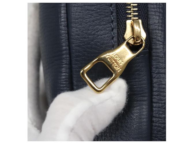 LOUIS VUITTON LV Squared Double Pouch per Telefono Blu M81060 LV Auth EC603SM - vista 9